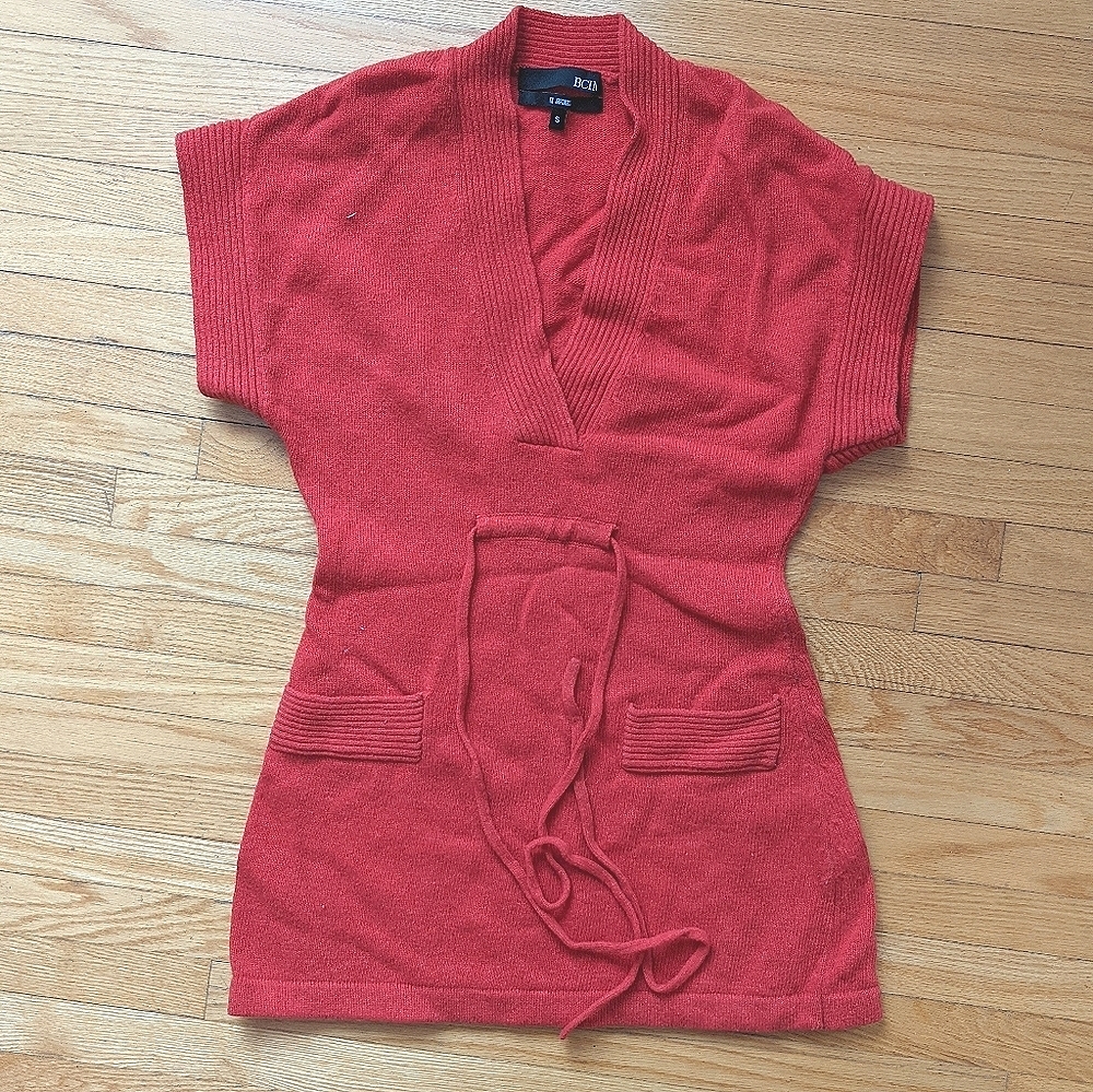 Wool V-Neck Wrap Tunic